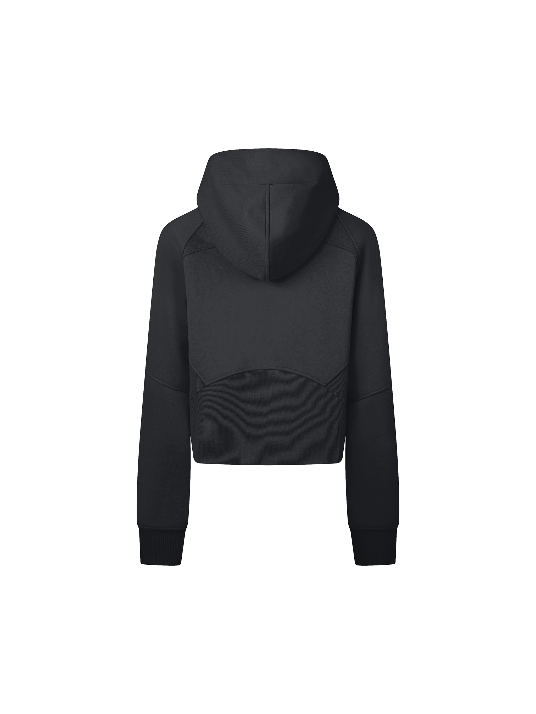 Cropped Zip-Through Hoodie