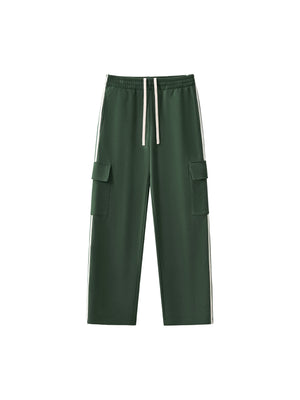 Side Stripe Straight-Leg Pants
