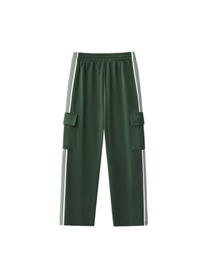 Side Stripe Straight-Leg Pants