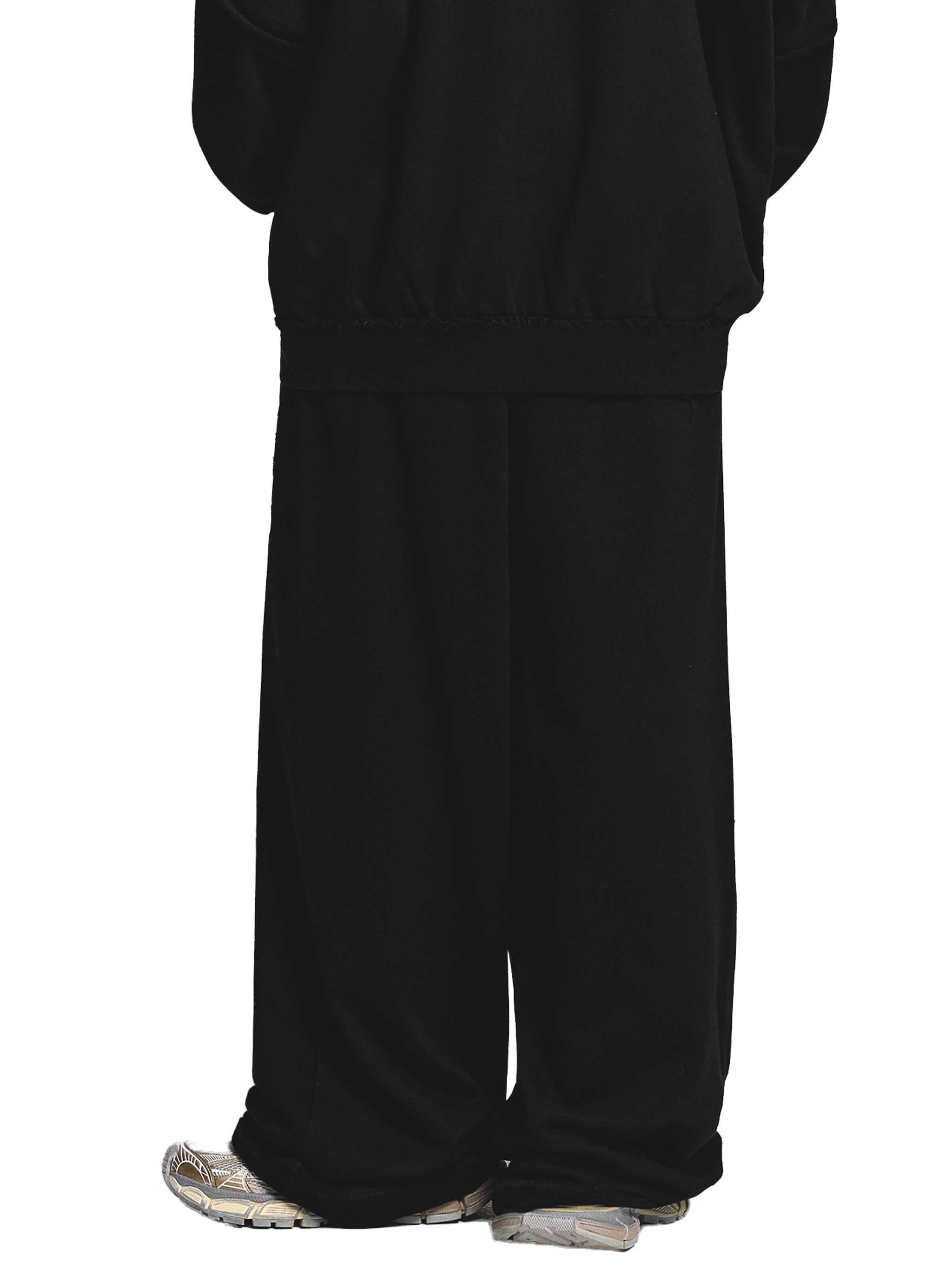 Snow Washed Raw Edge Sweatpants