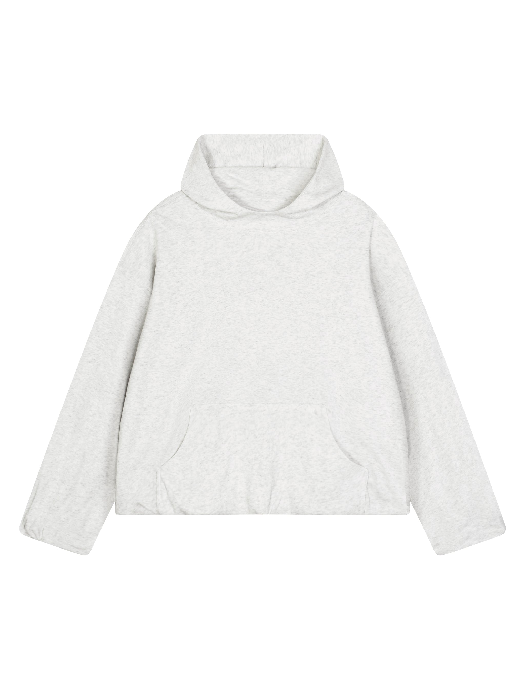 Boxy Gather-Hem Hoodie