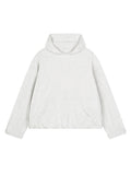 Boxy Gather-Hem Hoodie