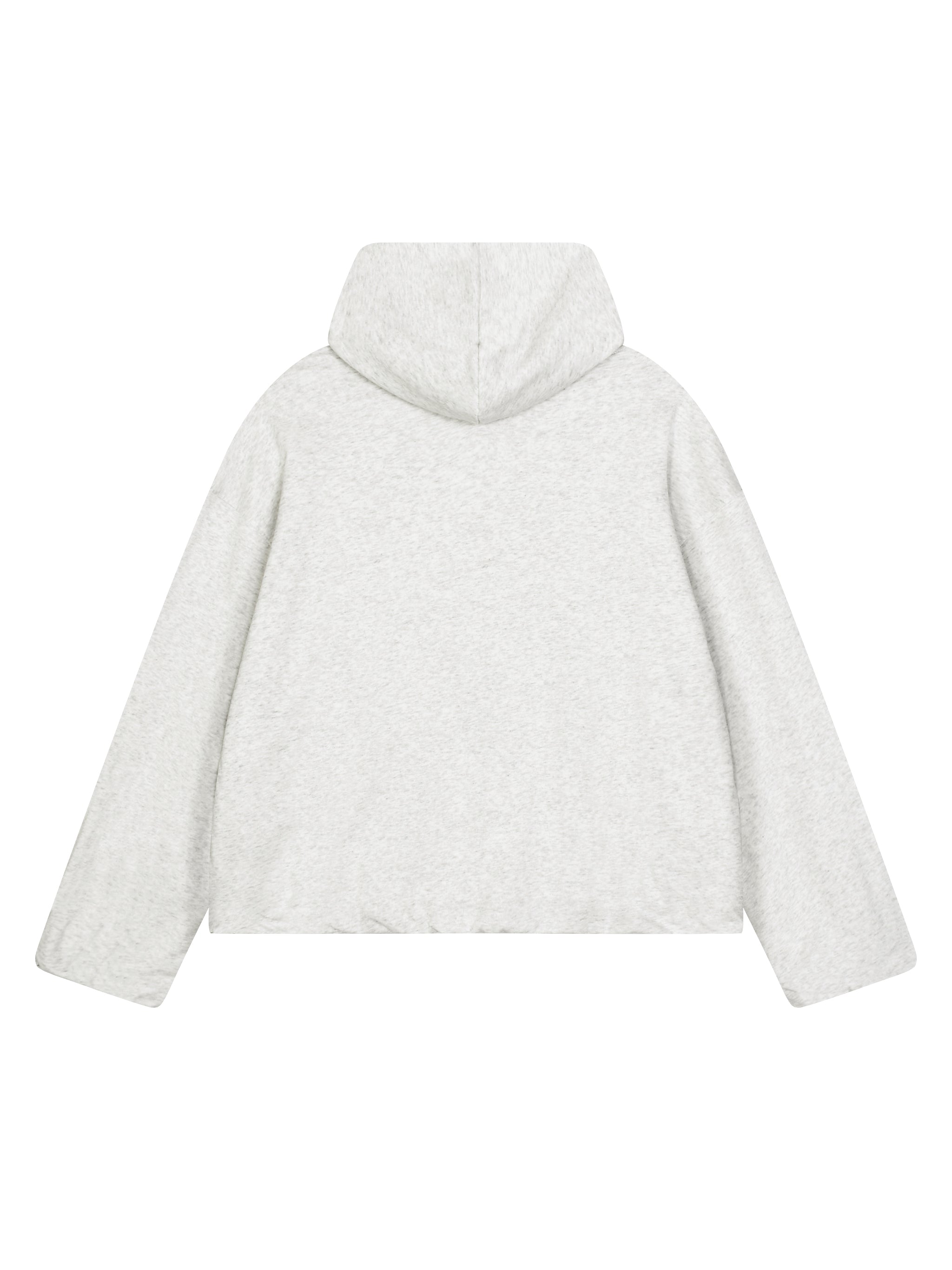 Boxy Gather-Hem Hoodie