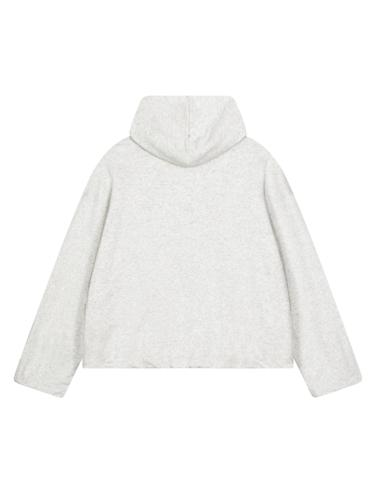 Boxy Gather-Hem Hoodie