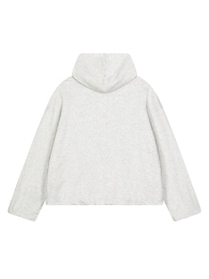 Boxy Gather-Hem Hoodie