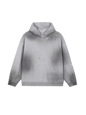 Sun Fade Frayed Fleece Hoodie