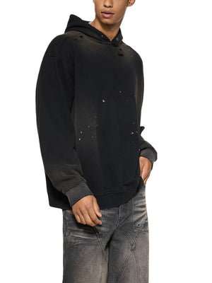Sun Fade Frayed Fleece Hoodie