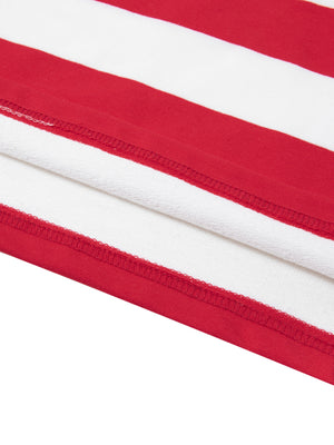 Color Block Stripe Polo Shirt