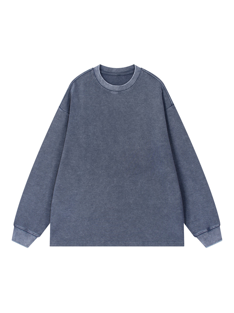Mineral Wash Waffle Oversized T-Shirt