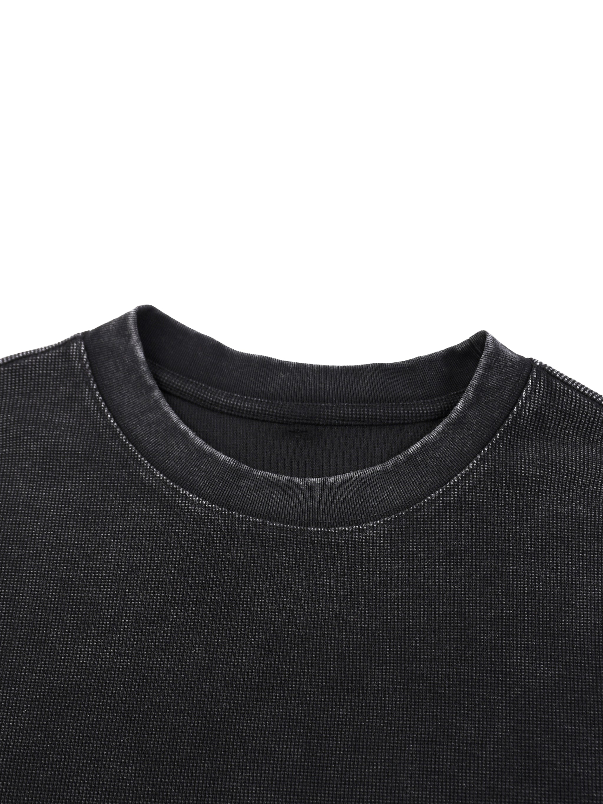 Mineral Wash Waffle Oversized T-Shirt