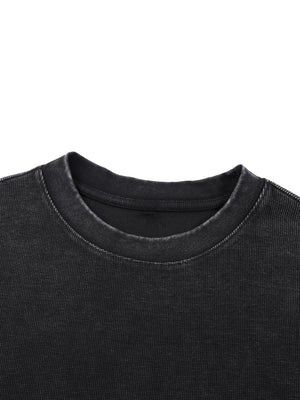 Mineral Wash Waffle Oversized T-Shirt