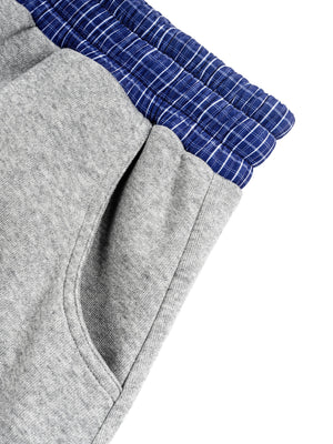 Plaid Waistband Barrel Sweatpants
