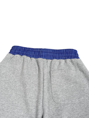 Plaid Waistband Barrel Sweatpants