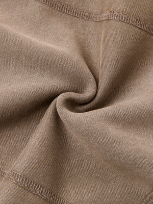Vintage Washed Cropped Fleece Hoodie