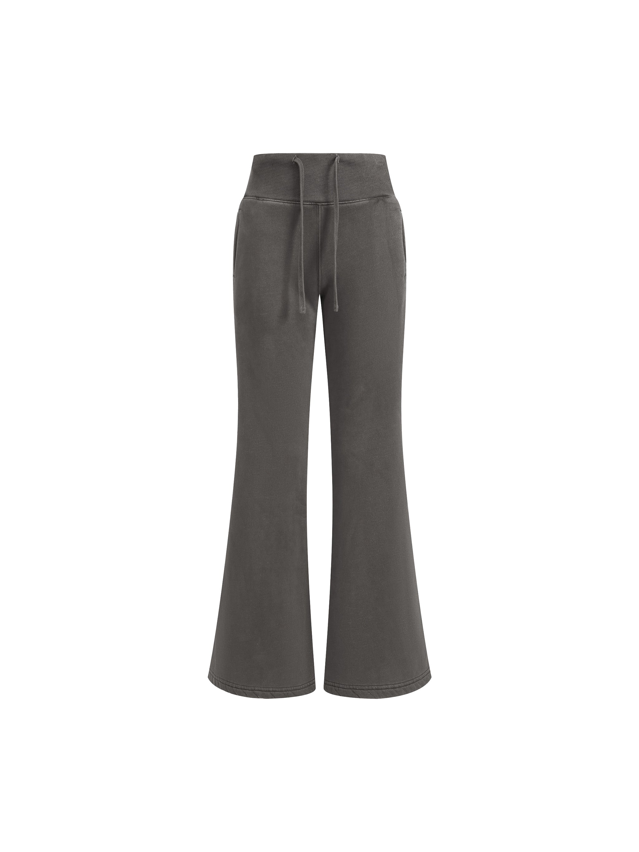 Vintage Washed Flared Fleece Pants