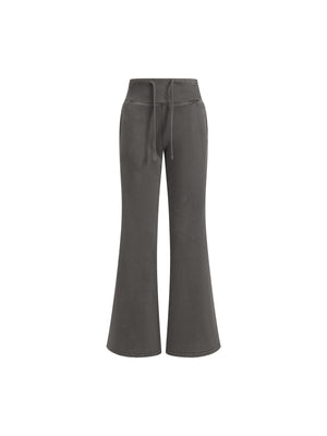 Vintage Washed Flared Fleece Pants