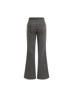Vintage Washed Flared Fleece Pants