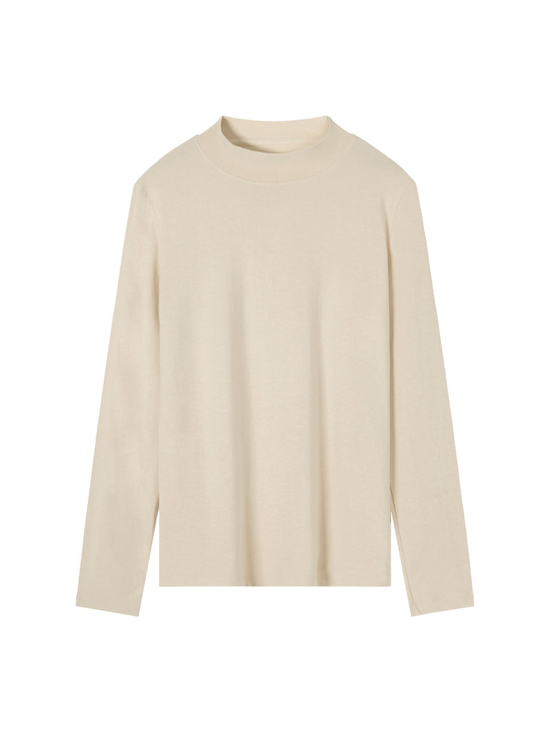 Essential Mock Neck Long Sleeve T-Shirt