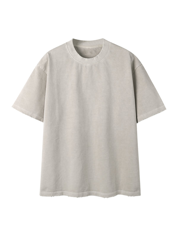 Heavyweight Vintage Washed Frayed T-Shirt