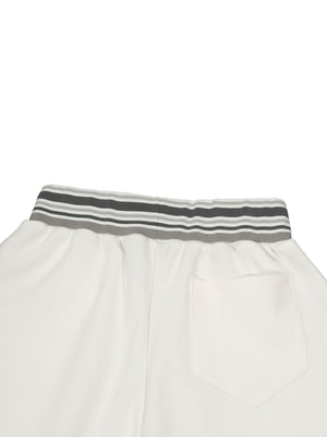 Striped Waist Wide Leg Pants