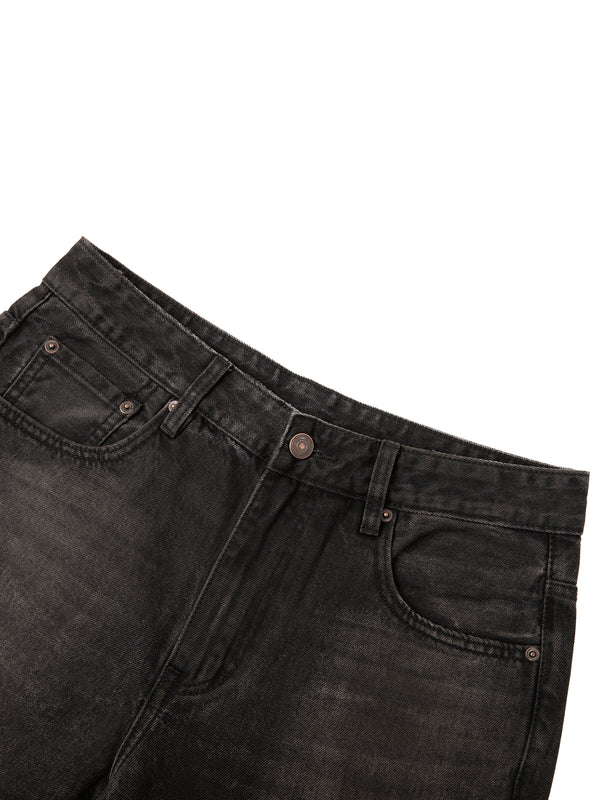Vintage Wash Heavyweight Denim Jeans