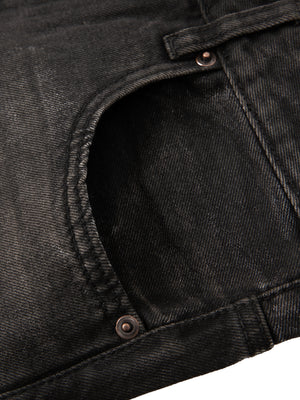 Vintage Wash Heavyweight Denim Jeans