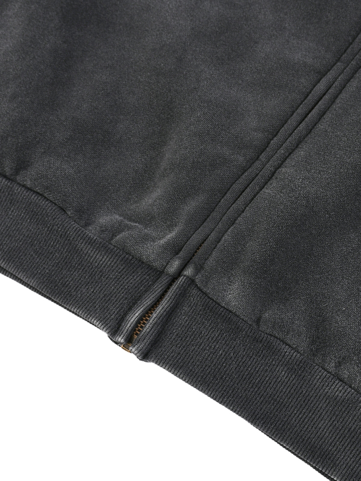 Vintage Washed Fleece Baseball Jacket