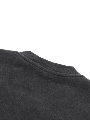 Vintage Washed Fleece Baseball Jacket