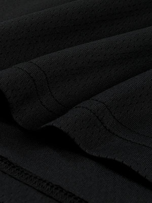 Contrast Raglan Sleeve Mesh T-Shirt