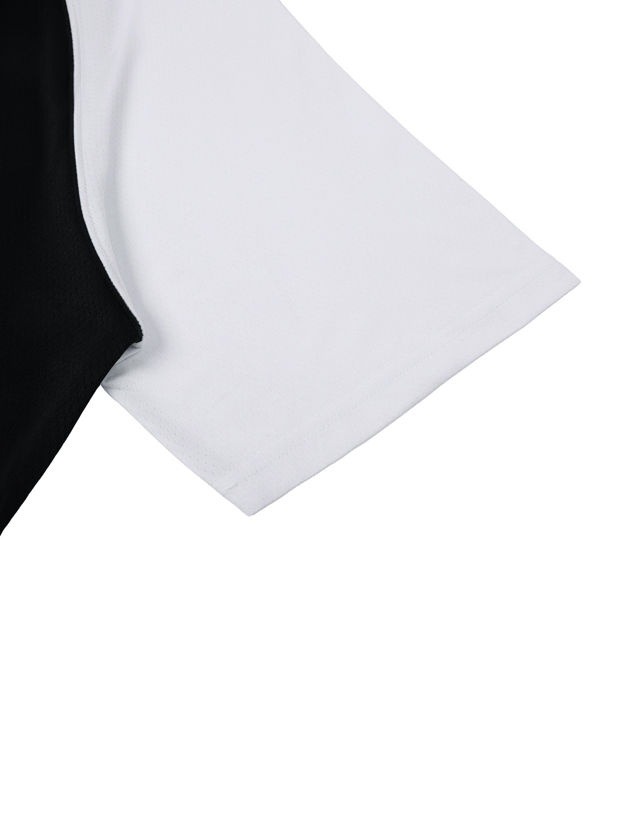 Contrast Raglan Sleeve Mesh T-Shirt