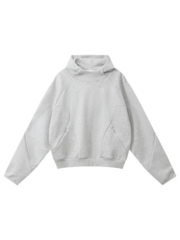 Curved Panel Raglan Hoodie