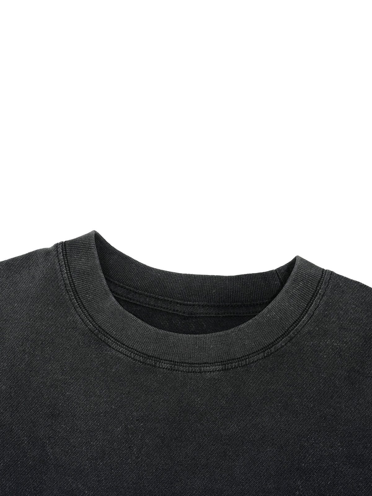 Unisex Vintage Wash Distressed Hem T-Shirt – Oversized Boxy Retro Streetwear Tee