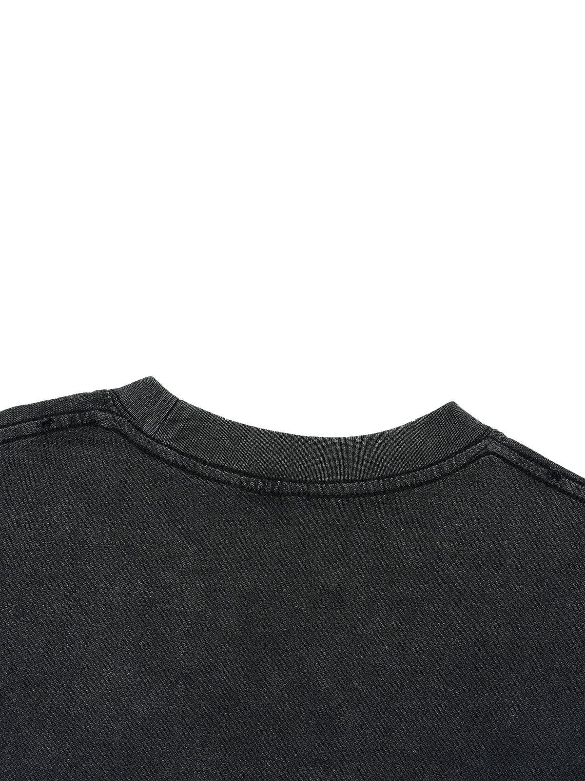 Unisex Vintage Wash Distressed Hem T-Shirt – Oversized Boxy Retro Streetwear Tee