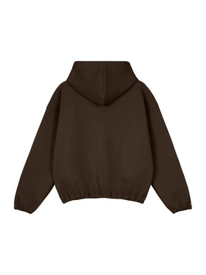 Boxy Cinched Hem Hoodie