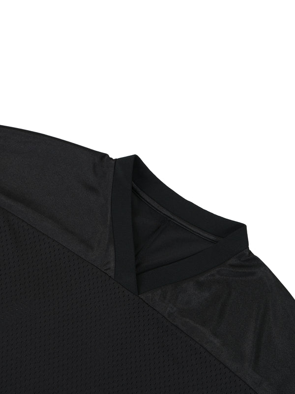 Oversized Mesh V-Neck Soccer Jersey