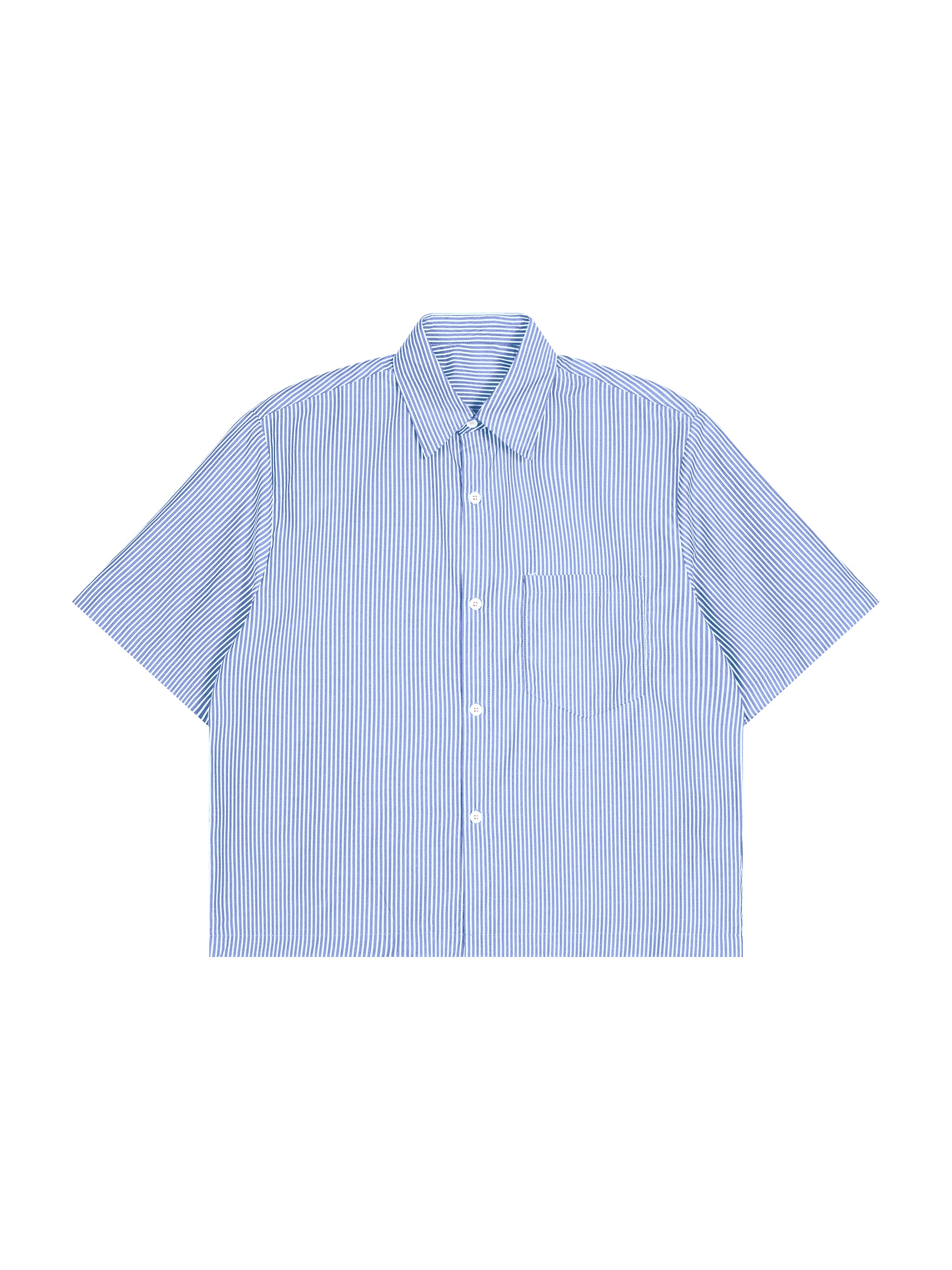 Oversized Vertical Stripe Boxy Shirt