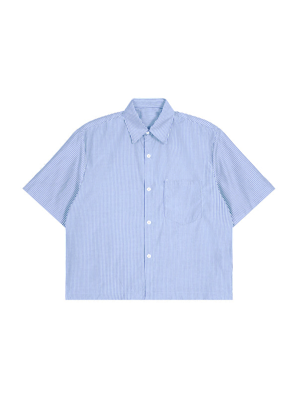 Oversized Vertical Stripe Boxy Shirt
