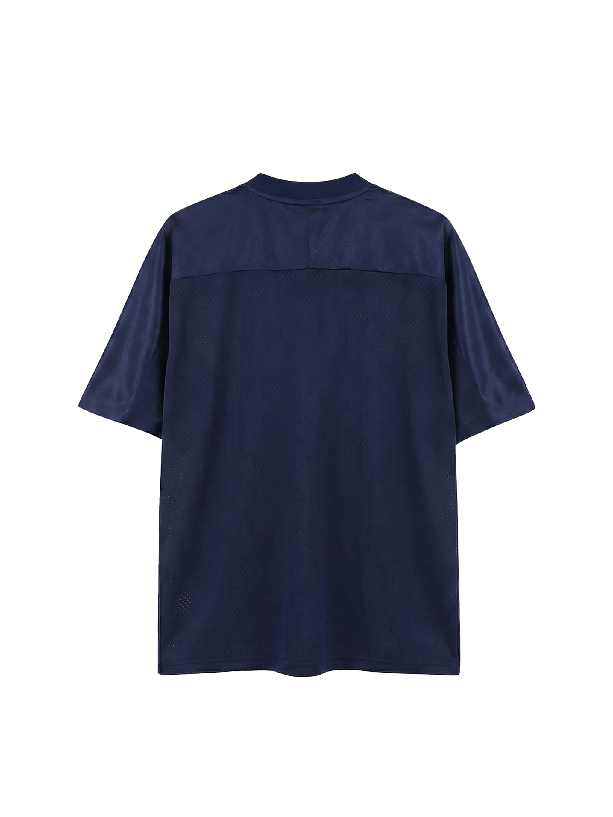 Oversized Mesh V-Neck Soccer Jersey