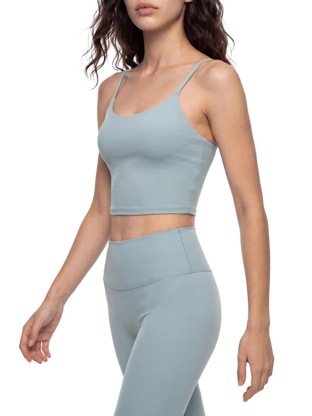 Women's Spaghetti Strap Yoga Sports Bra – Low Impact Activewear Bra