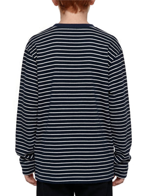 Kids' Striped Long Sleeve T-Shirt – Soft Cotton Everyday Crew Neck Tee