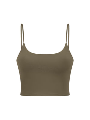 Women's Spaghetti Strap Yoga Sports Bra – Low Impact Activewear Bra