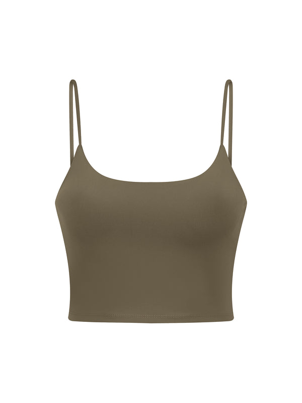Women's Spaghetti Strap Yoga Sports Bra – Low Impact Activewear Bra