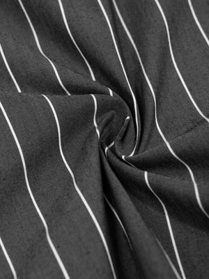 Unisex Striped Boxy Button-Up Shirt – Oversized Casual Streetwear Shirt
