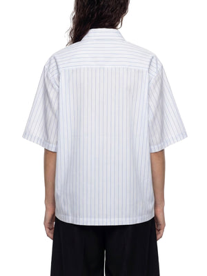 Unisex Striped Boxy Button-Up Shirt – Oversized Casual Streetwear Shirt