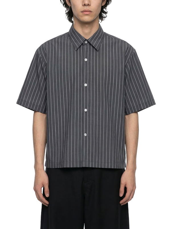 Unisex Striped Boxy Button-Up Shirt – Oversized Casual Streetwear Shirt
