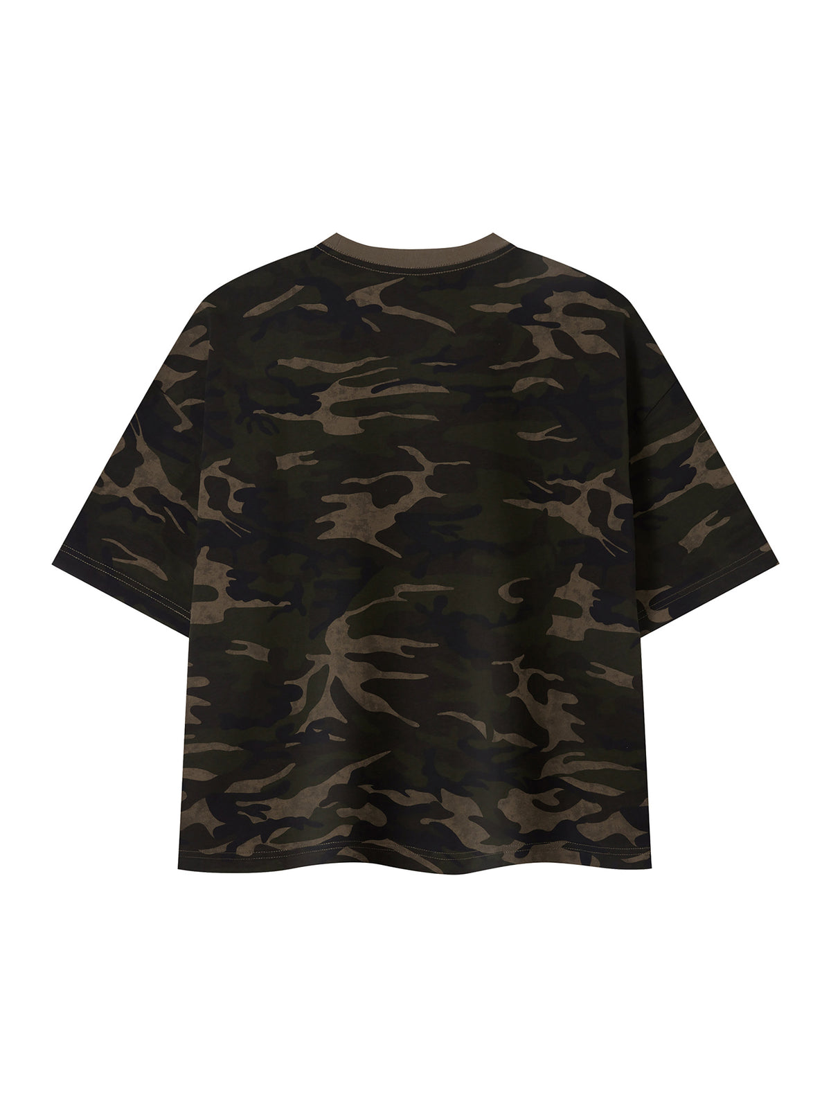 Unisex Camo Boxy T-Shirt – Oversized Camouflage Streetwear Tee