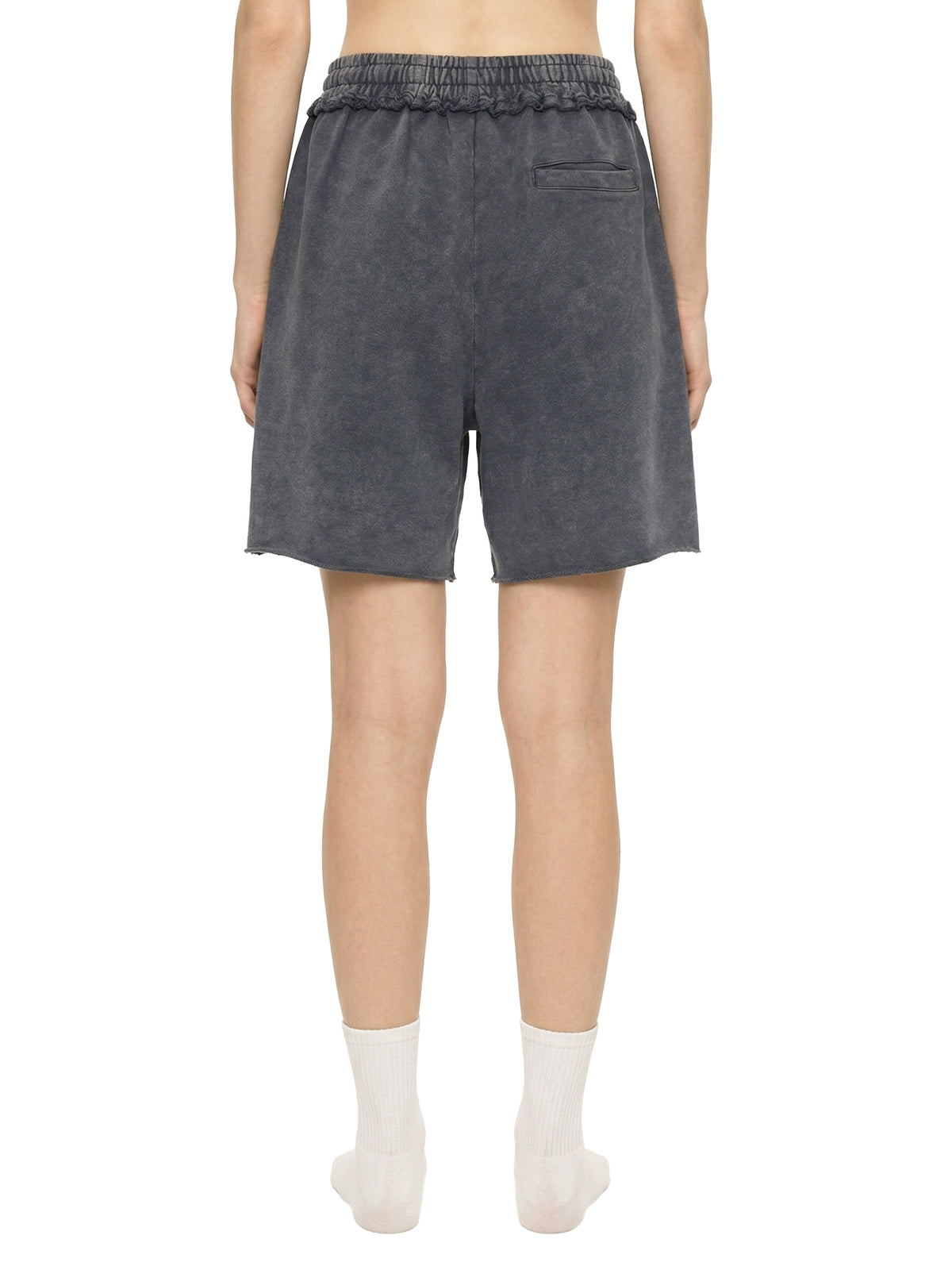 Unisex Mineral Wash Raw Edge Shorts – Oversized Premium Streetwear Shorts
