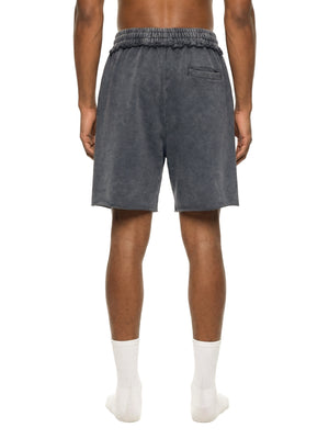 Unisex Mineral Wash Raw Edge Shorts – Oversized Premium Streetwear Shorts