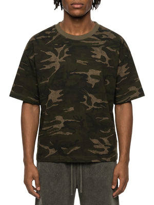 Unisex Camo Boxy T-Shirt – Oversized Camouflage Streetwear Tee