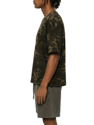 Unisex Camo Boxy T-Shirt – Oversized Camouflage Streetwear Tee